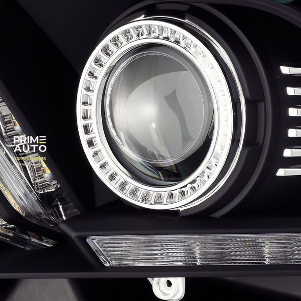 Передние фары Ford Mustang 2010-2014 PRO серия черные AlphaRex 880110 880110 фото
