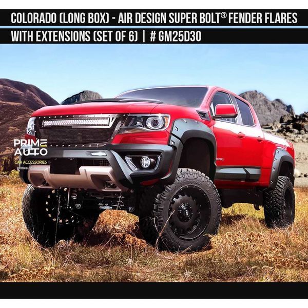Фендера Chevrolet Colorado 2016-2020 черный AIR DESIGN GM25D30 GM25D30 фото