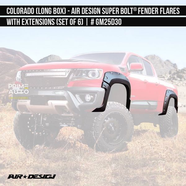 Фендера Chevrolet Colorado 2016-2020 черный AIR DESIGN GM25D30 GM25D30 фото