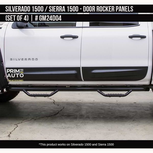 Молдинги боковые Chevrolet Silverado 1500 2014-2018 черный AIR DESIGN GM24D04 GM24D04 фото