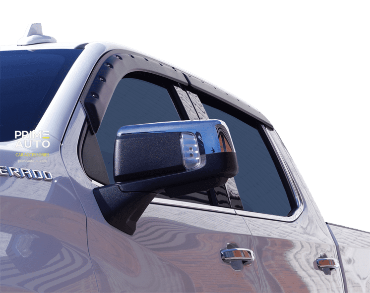 Owiewki do szyb samochodowych num 4 szt Tough Guard Chevrolet Silverado 1500 2019 - 2026 Crew Cab FormFit teksturowany TV5D19 - CC
