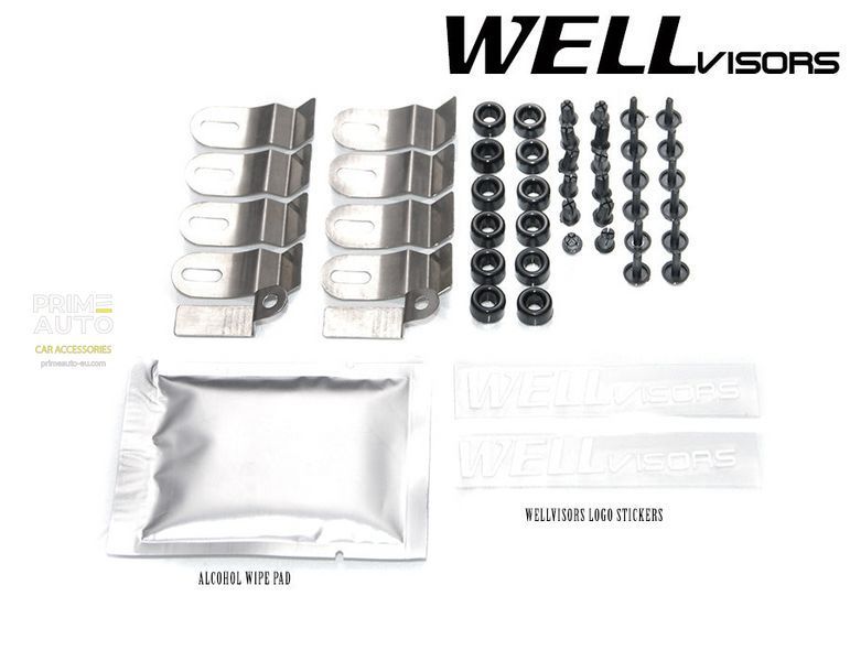 Owiewki do szyb samochodowych num 4 szt Premium seria Volkswagen Golf 2006 - 2009 Hatchback Wellvisors 3-847VW007