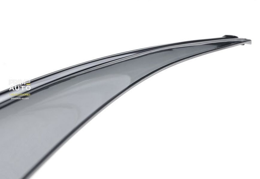 Window Deflectors 4pcs Set with Chrome Trim Porsche Cayenne 2011-2018 Wellvisors 3-847PO002