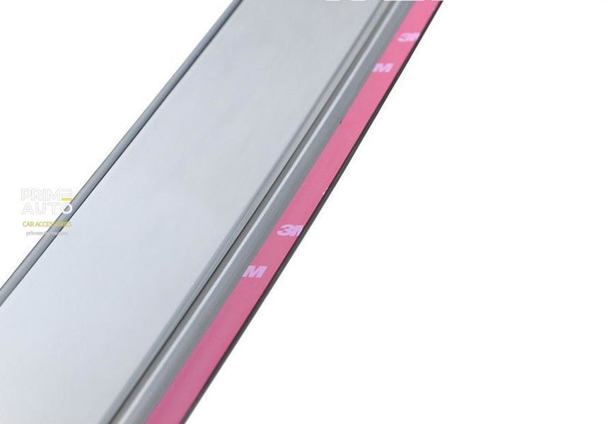 Window Deflectors 4pcs Set with Chrome Trim Porsche Cayenne 2011-2018 Wellvisors 3-847PO002