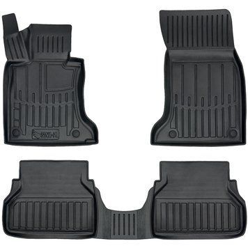 Dywaniki gumowe z bokiem zestaw 5 szt BMW 5-Series (2WD) (E61) 2003 - 2010 czarny 5027115 SOVA-PL