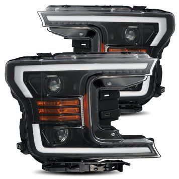 Faruri faţă Ford F-150 2018-2020 LED LUXX series cărbune negruk AlphaRex 880174