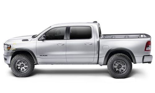 Fender Flares set 4 PCs Ram 1500 2019-2024 Extended-A-style black Bushwacker 50926-02