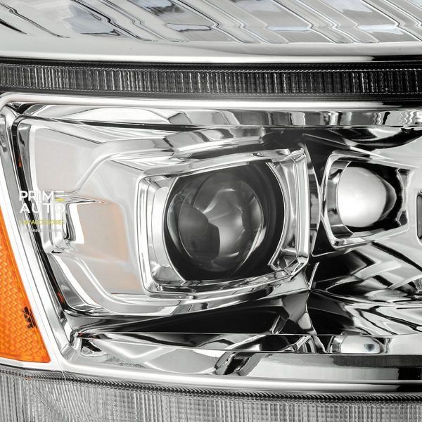 Передние фары RAM/Dodge Ram 1500 Classic 2006-2008 LED LUXX серия хром AlphaRex 880534 880534 фото
