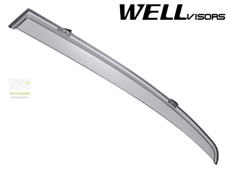 Owiewki do szyb samochodowych num 4 szt Premium seria Mitsubishi Lancer 2008 - 2017 Sedan Wellvisors 3-847MI005