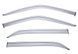 Window Deflectors 4pcs Set with Chrome Trim Mercedes-Benz S-Class 1992-1999 Long Wellvisors 3-847MB016