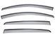 Owiewki do szyb samochodowych num 4 szt z czarna chromowana listwa Volkswagen Golf 2010 - 2014 Hatchback Wellvisors 3-847VW008
