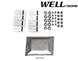 Window Deflectors 4pcs Set with Chrome Trim Mercedes-Benz S-Class 1992-1999 Long Wellvisors 3-847MB016