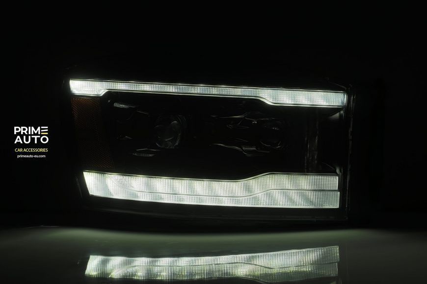 Передние фары RAM/Dodge Ram 1500 Classic 2006-2008 LED LUXX серия хром AlphaRex 880534 880534 фото