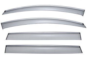 Window Deflectors 4pcs Set Premium Series Audi Q8 2020-2025 Wellvisors 3-847AU009