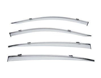 Window Deflectors 4pcs Set With Black Trim Cadillac CT5 2020-2025 Sedan Wellvisors 3-847CA013