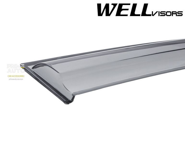 Owiewki do szyb samochodowych num 4 szt aerodynamiczny Mitsubishi Lancer 2008 - 2017 Sedan Wellvisors 3-847MI006