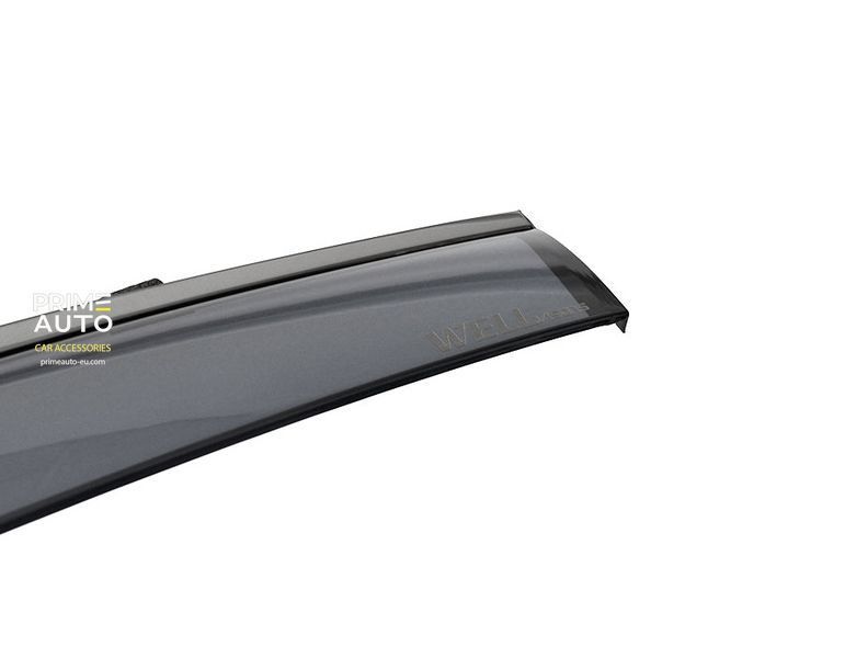 Дефлекторы окон к-т 4 шт с черным хромированным молдингом Toyota BZ4X 2023+ Wellvisors 3-847TY073 3-847TY073 фото