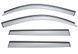 Window Deflectors 4pcs Set With Black Trim BMW X3 2011-2017 Wellvisors 3-847BM007