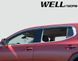 Owiewki do szyb samochodowych num 4 szt z chromowaną odlewanie GMC Acadia 2017 - 2025 Wellvisors 3-847GM002