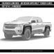 Fender Flares Chevrolet Colorado 2016-2020 black AIR DESIGN GM25D32