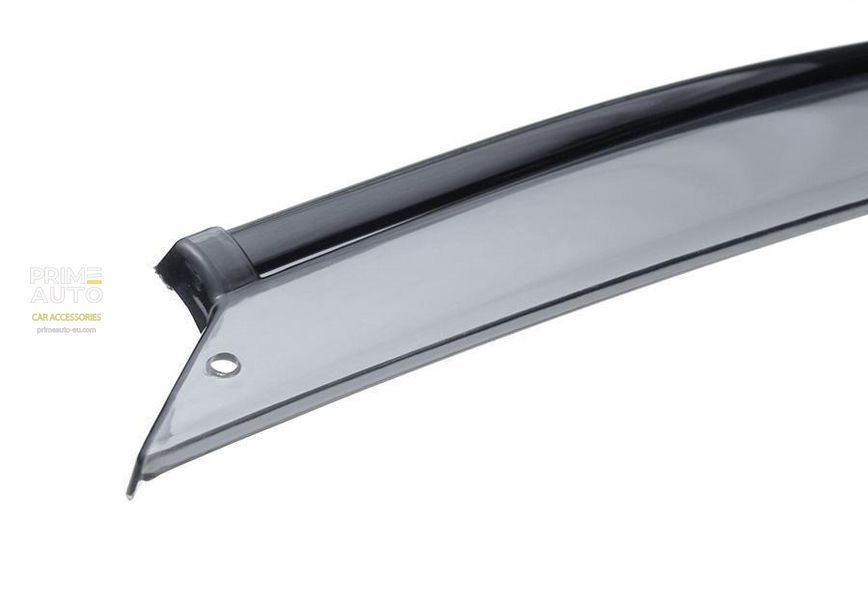 Window Deflectors 4pcs Set With Black Trim BMW X3 2011-2017 Wellvisors 3-847BM007