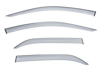 Window Deflectors 4pcs Set Premium Series Mitsubishi Lancer 2002-2007 Sedan Wellvisors 3-847MI010