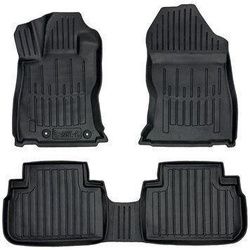 Car Mats with raised edge set 5 pcs Subaru Forester 2018 - 2024 (V SK) Black SOVA-PL