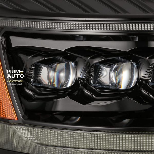 Передні фари RAM/Dodge Ram 1500 Classic 2006-2008 LED NOVA серія колір Alpha-Black AlphaRex 880538 880538 фото