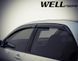 Owiewki do szyb samochodowych num 4 szt Premium seria Mitsubishi Lancer 2002 - 2007 Sedan Wellvisors 3-847MI010