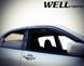 Owiewki do szyb samochodowych num 4 szt Premium seria Mitsubishi Lancer 2002 - 2007 Sedan Wellvisors 3-847MI010
