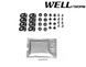Owiewki do szyb samochodowych num 4 szt Premium seria Mitsubishi Lancer 2002 - 2007 Sedan Wellvisors 3-847MI010