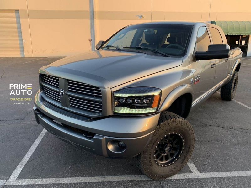 Передні фари RAM/Dodge Ram 1500 Classic 2006-2008 LED NOVA серія колір Alpha-Black AlphaRex 880538 880538 фото