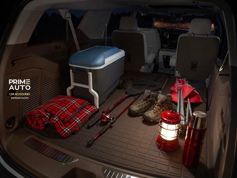 Cargo Liner SeatBack 3D High Performance GMC Yukon XL/Denali 2021 Black WeatherTech 401750IM