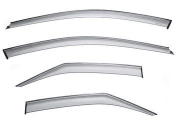 Window Deflectors 4pcs Set Premium Series Cadillac CTS 2008-2013 Sedan Wellvisors 3-847CA004