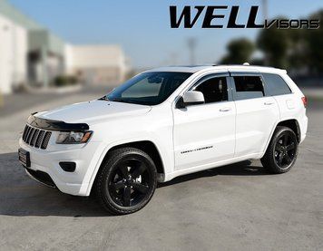 Window Deflectors 4pcs Set with Chrome Trim Jeep Grand Cherokee 2011-2022 Wellvisors 3-847JE004