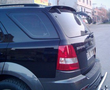 Rear spoiler black Kia Sorento 2002 - 2007 Pure PASKS02BL