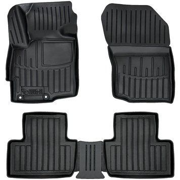 Dywaniki gumowe z bokiem zestaw 5 szt Citroen C4 Aircross 2012 - 2017 czarny SOVA-PL