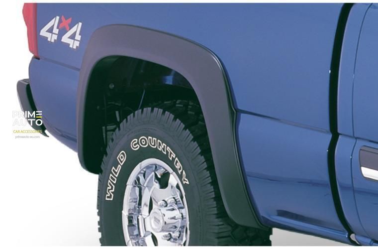 Fender Flares set 4 PCs Chevrolet Silverado 2500 Classic HD 2007-2007 Extended-A-style black Bushwacker 40906-02