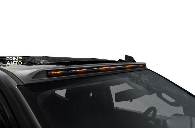 Дефлектор лобового скла Aerocab PRO чорний Toyota Tundra 2022+ AVS 898294 898294 фото