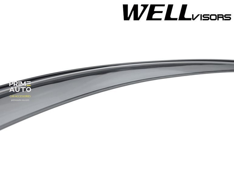 Дефлекторы окон к-т 4 шт с хромированным молдингом Jeep Grand Cherokee 2011 - 2022 Wellvisors 3-847JE004 3-847JE004 фото