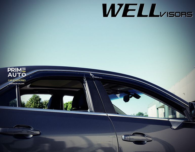 Дефлекторы окон к-т 4 шт Premium серия Cadillac CTS 2008 - 2013 Sedan Wellvisors 3-847CA004 3-847CA004 фото
