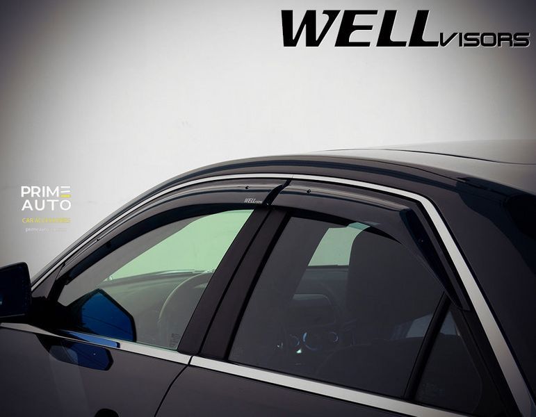 Дефлекторы окон к-т 4 шт Premium серия Cadillac CTS 2008 - 2013 Sedan Wellvisors 3-847CA004 3-847CA004 фото