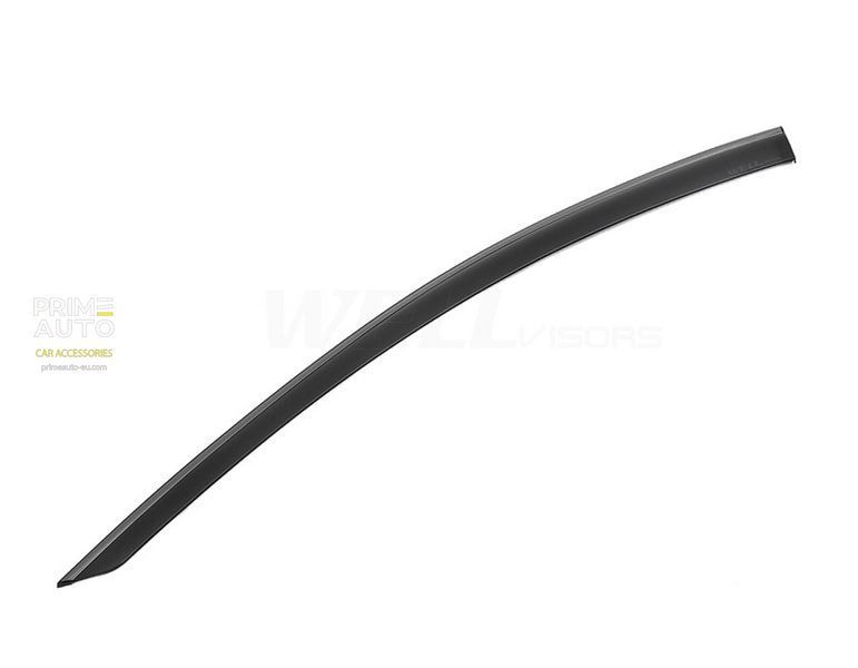 Window Deflectors 4pcs Set With Black Trim Toyota Camry 2025+ Wellvisors 3-847TY084