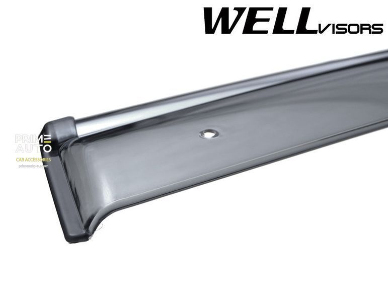 Дефлекторы окон к-т 4 шт с хромированным молдингом Jeep Grand Cherokee 2011 - 2022 Wellvisors 3-847JE004 3-847JE004 фото
