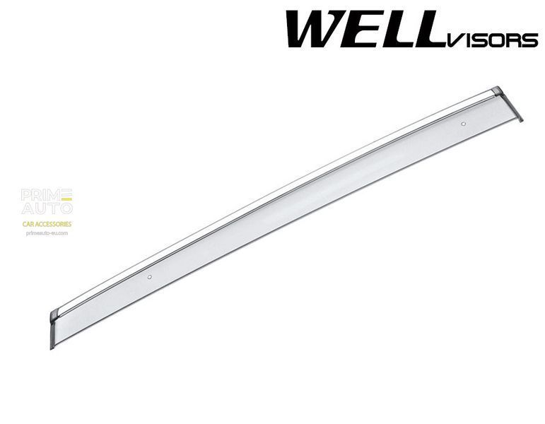 Window Deflectors 4pcs Set with Chrome Trim Infiniti QX30 2017-2018 Wellvisors 3-847IN011