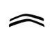 Window Deflectors Front Chevrolet EXPRESS 1500 1996-2014 Ventvisor OUTSIDE MOUNT Smoke AVS 92455
