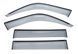 Window Deflectors 4pcs Set With Black Trim Toyota Land Cruiser 1991-1997 Wellvisors 3-847TY018