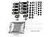 Window Deflectors 4pcs Set With Black Trim Toyota Land Cruiser 1991-1997 Wellvisors 3-847TY018