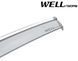 Window Deflectors 4pcs Set with Chrome Trim Infiniti QX30 2017-2018 Wellvisors 3-847IN011
