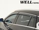 Window Deflectors 4pcs Set with Chrome Trim Infiniti QX30 2017-2018 Wellvisors 3-847IN011
